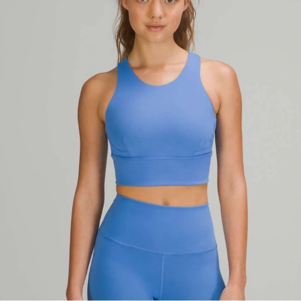 Lululemon Wunder Train Longline Bra *Medium Support, C/D Cup Blue Nile W2CNSS - Picture 1 of 6